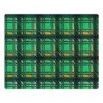 Green Clover Double Sided Flano Blanket (Large)  80 x60  Blanket Front