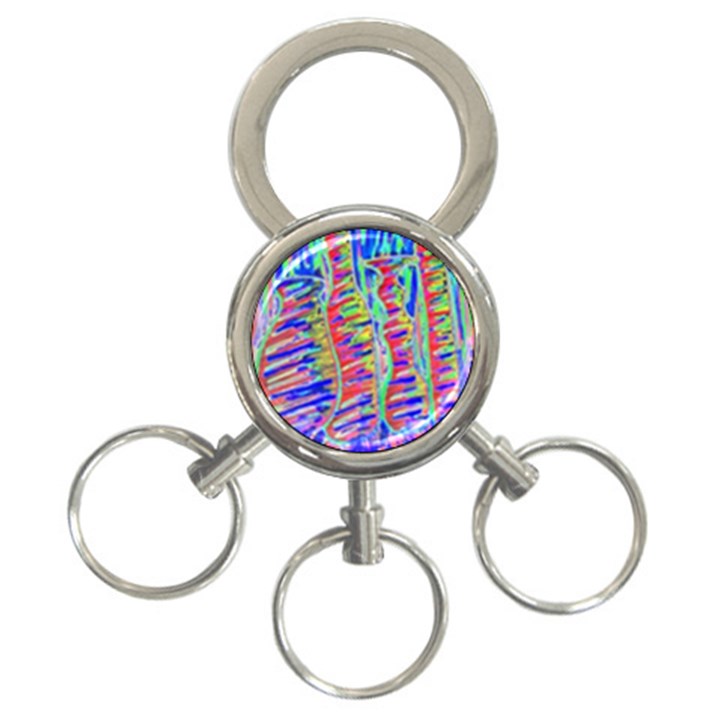 Vibrant-vases 3-Ring Key Chain