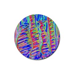 Vibrant-vases Rubber Round Coaster (4 Pack) 