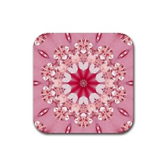 Diamond Girl Rubber Coaster (square)  by LW323