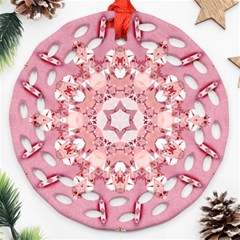 Diamond Girl 2 Ornament (round Filigree) by LW323