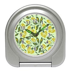 Folk Floral Pattern  Abstract Flowers Surface Design  Seamless Pattern Travel Alarm Clock by Eskimos