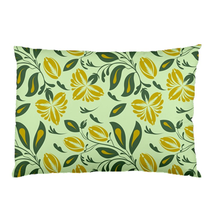 Folk floral pattern. Abstract flowers surface design. Seamless pattern Pillow Case (Two Sides)