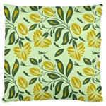 Folk floral pattern. Abstract flowers surface design. Seamless pattern Large Cushion Case (One Side) Front