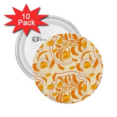 Folk floral pattern. Abstract flowers surface design. Seamless pattern 2.25  Buttons (10 pack) 