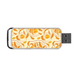 Folk floral pattern. Abstract flowers surface design. Seamless pattern Portable USB Flash (One Side)