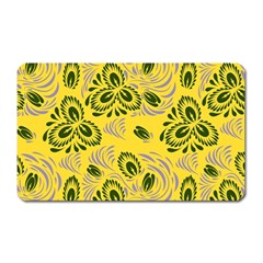 Folk Floral Pattern  Abstract Flowers Surface Design  Seamless Pattern Magnet (rectangular) by Eskimos