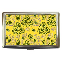 Folk Floral Pattern  Abstract Flowers Surface Design  Seamless Pattern Cigarette Money Case by Eskimos