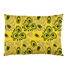 Folk Floral Pattern  Abstract Flowers Surface Design  Seamless Pattern Pillow Case by Eskimos