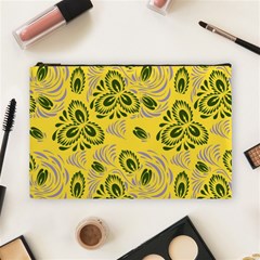 Folk Floral Pattern  Abstract Flowers Surface Design  Seamless Pattern Cosmetic Bag (large) by Eskimos