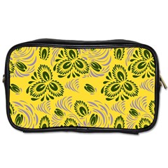 Folk Floral Pattern  Abstract Flowers Surface Design  Seamless Pattern Toiletries Bag (two Sides) by Eskimos