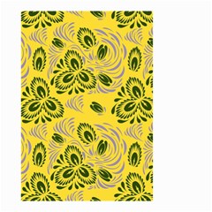 Folk Floral Pattern  Abstract Flowers Surface Design  Seamless Pattern Small Garden Flag (two Sides) by Eskimos