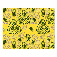 Folk Floral Pattern  Abstract Flowers Surface Design  Seamless Pattern Double Sided Flano Blanket (large)  by Eskimos