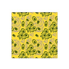 Folk Floral Pattern  Abstract Flowers Surface Design  Seamless Pattern Satin Bandana Scarf by Eskimos