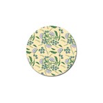 Folk floral pattern. Abstract flowers surface design. Seamless pattern Golf Ball Marker Front