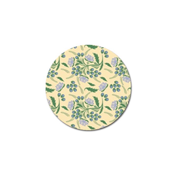 Folk floral pattern. Abstract flowers surface design. Seamless pattern Golf Ball Marker