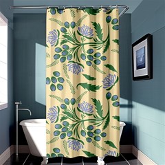 Folk Floral Pattern  Abstract Flowers Surface Design  Seamless Pattern Shower Curtain 36  X 72  (stall)  by Eskimos