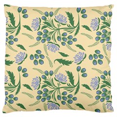 Folk Floral Pattern  Abstract Flowers Surface Design  Seamless Pattern Large Cushion Case (two Sides) by Eskimos