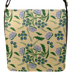 Folk Floral Pattern  Abstract Flowers Surface Design  Seamless Pattern Flap Closure Messenger Bag (s) by Eskimos