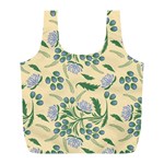 Folk floral pattern. Abstract flowers surface design. Seamless pattern Full Print Recycle Bag (L) Back