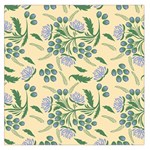 Folk floral pattern. Abstract flowers surface design. Seamless pattern Large Satin Scarf (Square) Front