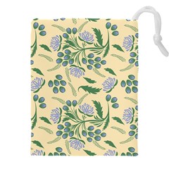 Folk Floral Pattern  Abstract Flowers Surface Design  Seamless Pattern Drawstring Pouch (4xl) by Eskimos