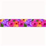 Watercolor Flowers  Multi-colored Bright Flowers Small Bar Mats 24 x4  Bar Mat