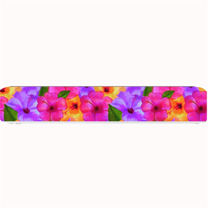 Watercolor Flowers  Multi-colored Bright Flowers Small Bar Mats