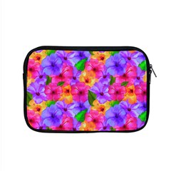 Watercolor Flowers  Multi-colored Bright Flowers Apple Macbook Pro 15  Zipper Case by SychEva