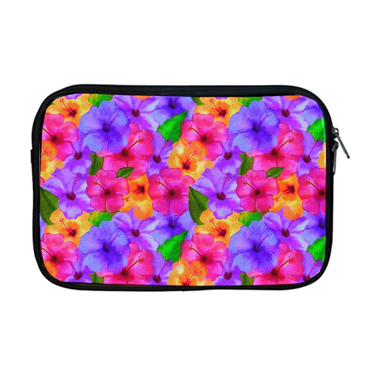 Watercolor Flowers  Multi-colored Bright Flowers Apple MacBook Pro 17  Zipper Case