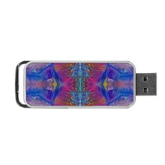 Flowing Duo  Portable Usb Flash (one Side) by kaleidomarblingart