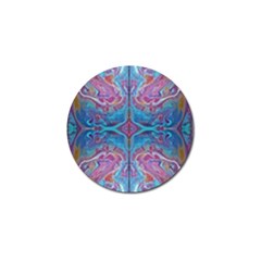 Marbling Turquoise Marbling Golf Ball Marker (4 Pack) by kaleidomarblingart