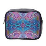 Marbling Turquoise Marbling Mini Toiletries Bag (Two Sides) Front