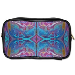 Marbling Turquoise Marbling Toiletries Bag (two Sides)