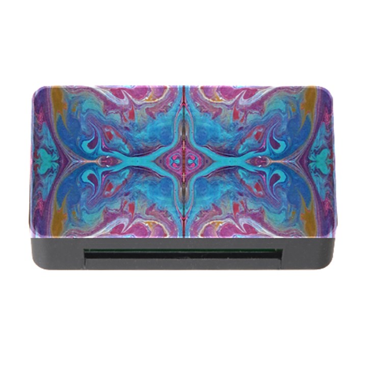 Marbling Turquoise Marbling Memory Card Reader with CF