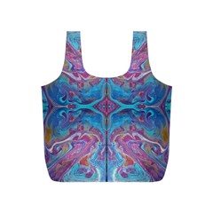 Marbling Turquoise Marbling Full Print Recycle Bag (s) by kaleidomarblingart