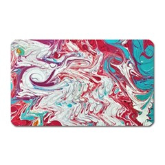 Marbling Patterns Magnet (rectangular) by kaleidomarblingart