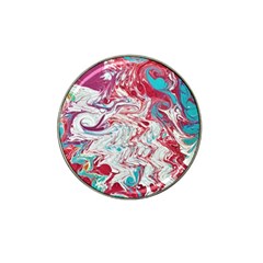 Marbling Patterns Hat Clip Ball Marker (10 Pack) by kaleidomarblingart