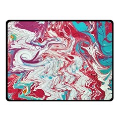 Marbling Patterns Double Sided Fleece Blanket (small)  by kaleidomarblingart