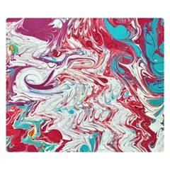 Marbling Patterns Double Sided Flano Blanket (small)  by kaleidomarblingart