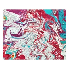 Marbling Patterns Double Sided Flano Blanket (large)  by kaleidomarblingart