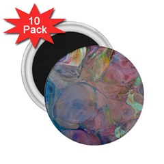 Marbled Pebbles 2 25  Magnets (10 Pack)  by kaleidomarblingart