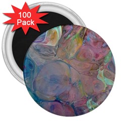 Marbled Pebbles 3  Magnets (100 Pack) by kaleidomarblingart