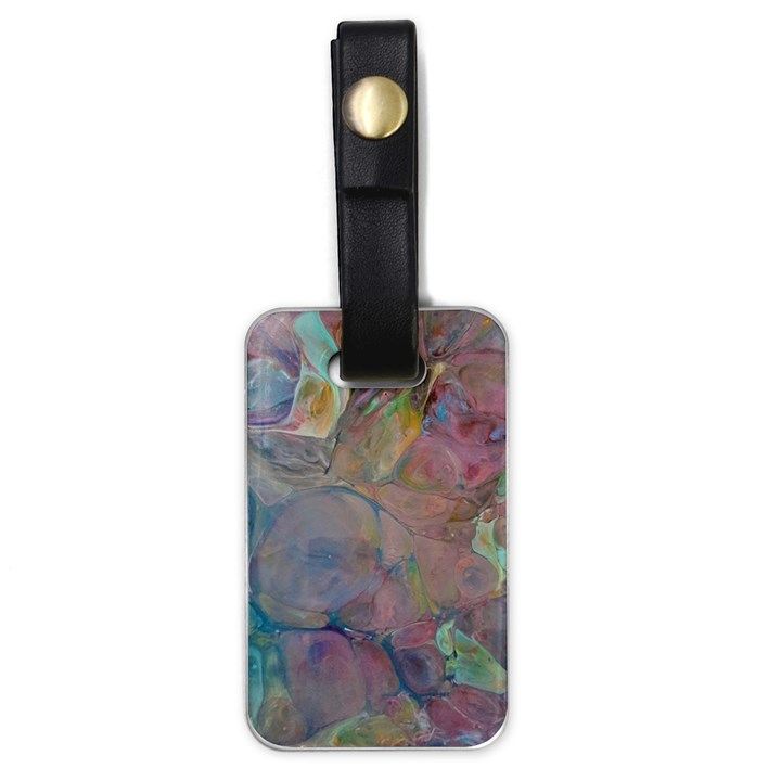 Marbled pebbles Luggage Tag (one side)