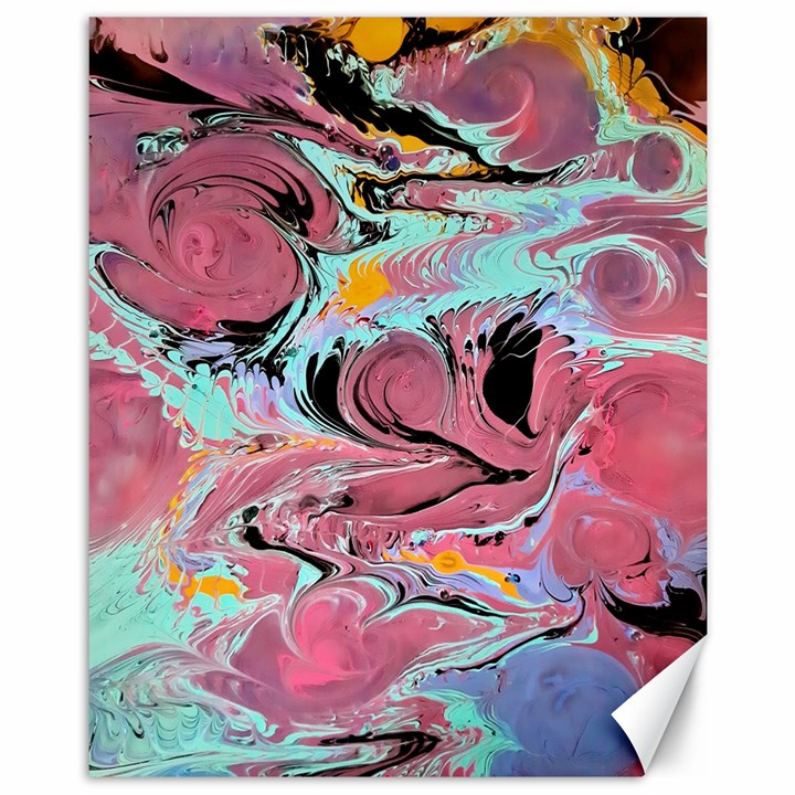 Abstract marble Canvas 11  x 14 