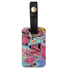 Abstract Marble Luggage Tag (one Side) by kaleidomarblingart