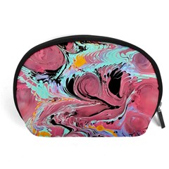 Abstract Marble Accessory Pouch (large) by kaleidomarblingart