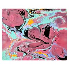 Abstract Marble Double Sided Flano Blanket (medium)  by kaleidomarblingart