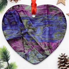 Warp and weft Ornament (Heart)