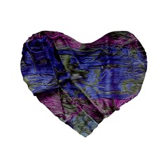 Warp and weft Standard 16  Premium Heart Shape Cushions